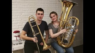 Havana  Camila Cabello  Double Brass Trombone amp Tuba Cover [upl. by Atteynek]