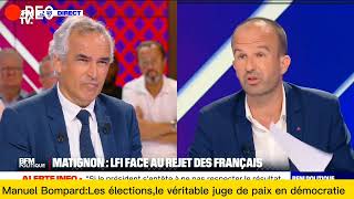 Manuel Bompard détruit les journalistes de Bfmtv et leurs sondages [upl. by Held]