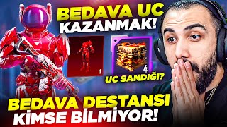 OYNAYARAK BEDAVA UC KAZANMAK 😱 KİMSENİN BİLMEDİĞİ BEDAVA DESTANSI SET EFSANE OLAY  PUBG MOBILE [upl. by Rabin]