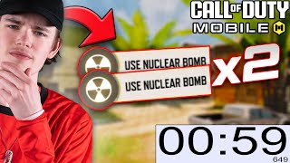 I Almost broke the FASTEST Double Nuke Record CoD Mobile [upl. by Ettenyar730]