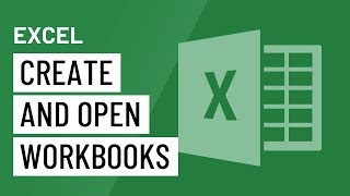 Excel Creating and Opening Workbooks [upl. by Attiuqihc]