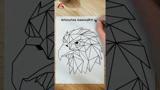 🦅 DIBUJOS Geométricos  ÁGUILA 📝 [upl. by Aeneg951]