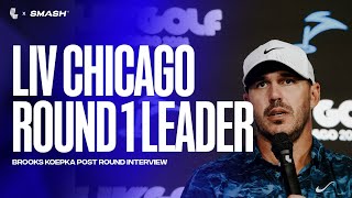 Brooks Koepka after playing the best Round in LIV History  LIV Golf Chicago 2024 [upl. by Adel]