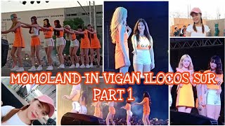 MOMOLAND IN VIGAN ILOCOS SUR CONCERT BBOOM BBOOM  SOMETHING AMAZING HAPPENED PART 1 TWM Nix Di [upl. by Calvin]