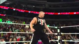 WWE  Triple H Returns And Fights With Brock Lesnar RAW 25th February 2013 [upl. by Buote]