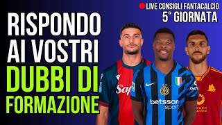 FANTACALCIO Consigli di Formazione 5° Giornata [upl. by Somar610]