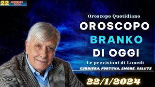 Oroscopo di Branko di oggi 2212024  Le previsioni segno per segno [upl. by Lohse]