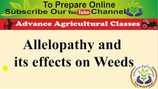 Alopathic Efect on Weeds [upl. by Pascha]