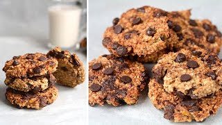 GALLETAS de avena y plátano SALUDABLES  ¡Sólo CUATRO ingredientes  Las María Cocinillas [upl. by Nylrats]