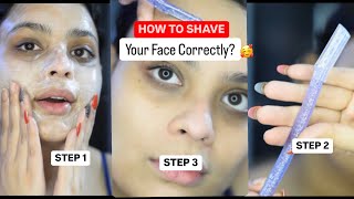 How to shave your facial hair at home IN THREE STEPS omg [upl. by Sykleb]