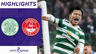 Celtic 40 Aberdeen  Reo Hatate Scores Double  cinch Premiership [upl. by Jevon548]