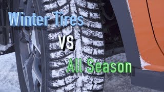 Winter tires VS All Season Tires Proof that you need WINTER TIRES [upl. by Wendie]