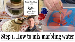 Acrylic Paper Marbling for Beginners Step 1 How to thicken water for acrylic paper marbling [upl. by Belshin]