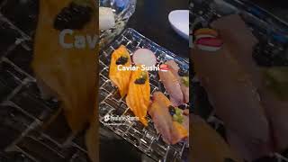 Amazing caviar sushi 🍣Moon beach restaurant caviar sushi koreanrestaurant food koreancuisine [upl. by Ireland]