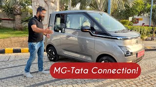 MG Electric Car Comet With Tatas Battery  First Look  AutoYogi [upl. by Oderfliw473]