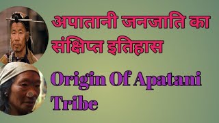 अपातानी जनजाति का संक्षिप्त इतिहास। Origin Of Apatani TribeFireflies88 [upl. by Aserehtairam]