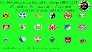 Bundesliga Tipps zum 34 Spieltag 2324 [upl. by Bax]