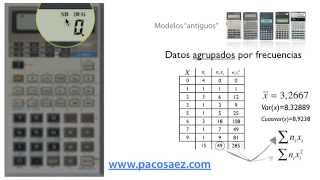 4 Calculadoras CASIO Estadística descriptiva [upl. by Geraint478]