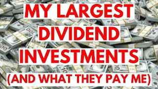 My Largest Dividend Investments And What They Pay Me [upl. by Liahus]