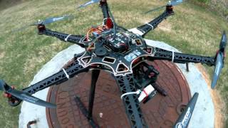 HMF S550 Hexacopter ESC Wire Trim and Flight [upl. by Anilatsyrc]