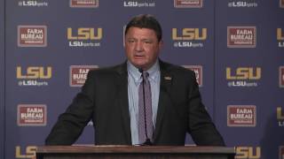 Ed Orgeron Introductory Press Conference 112616 [upl. by Adah]