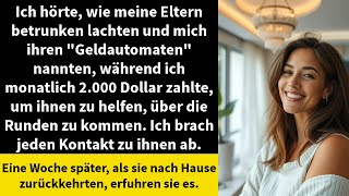 Ich hörte wie meine Eltern betrunken lachten und mich ihren quotGeldautomatenquot nannten [upl. by Lamok]