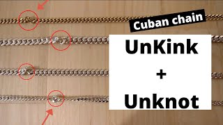 How To Unkink A Miami Cuban Link Chain Necklace [upl. by Devol]