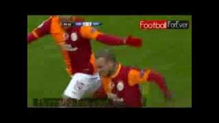 Galatasaray vs Juventus 10 Wesley Sneijder Goal [upl. by Johathan]