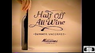 Romanos Macaroni Grill HalfOff Wine Commercial  2013 [upl. by Adlemy627]