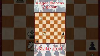 Ejercicio 74 ajedrez mateen1 chess tactica [upl. by Vipul500]