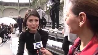 Alessandra Mastronardi intervistata dal TG1 alla sfilata di Chanel [upl. by Wight]