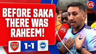 Before Saka There Was RAHEEM  Arsenal 11 Brighton [upl. by Seraphim406]