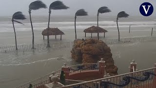 El timelapse de la llegada del huracán ‘Milton’ a Florida [upl. by Sly49]