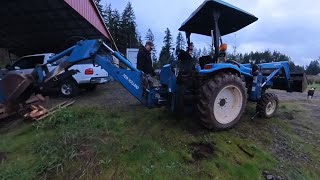 Mounting Backhoe on my New Holland Tractor [upl. by Unders]