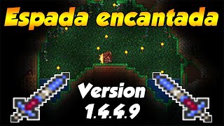 Como encontrar la espada encantada terraria 1449 EN PC  Semilla espada encantada [upl. by Wobniar]