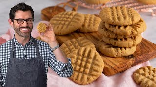 Easy Delicious Peanut Butter Cookies [upl. by Aynos]