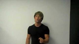 MITCH HEWER  Glee Auditions Glee song [upl. by Nylsaj]