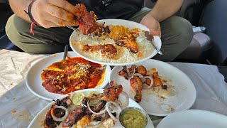 Tandoori Dhaba Ka Masala Kadai Chicken Aur Fried Chicken  Tandoori Dhaba Raya Morh  jammu food [upl. by Koch]