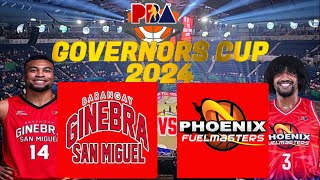 PBA LIVE 🔴PHOENIX FUEL MASTER VS BARANGAY GINEBRA  PBA GOVERNORS CUP 2024  LIVE SCOREBOARD [upl. by Plantagenet]