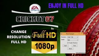 EA SPORTS CRICKET 07 CHANGE RESOLUTION [upl. by Ainival240]