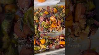 Easy One Pan Meal healthyrecipes sheetpandinner highproteinrecipes nutritious fallrecipe [upl. by Ecinnahs]