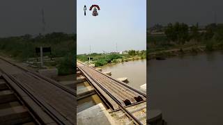 Most Beautiful taking Canal amp Railway Crossing View from 18 DN Millat Express  Shorts Trains [upl. by Begga784]