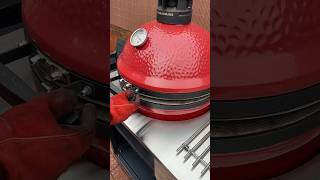 Kamado Joe classic 2 Cooking on BIG4SPACE kamado kitchen Keep all accessories next to you hand [upl. by Delmar]