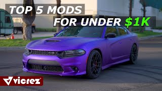 TOP 5 DODGE CHARGER MODS FOR UNDER 1K [upl. by Willabella184]