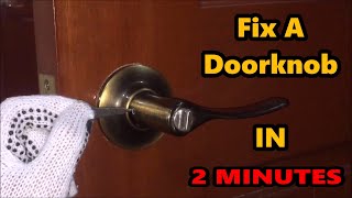 Fix A Doorknob IN 2 MINUTES [upl. by Yla]