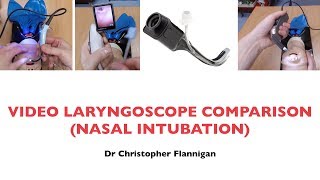 Video Laryngoscope Comparison Nasal Intubation [upl. by Damiano]