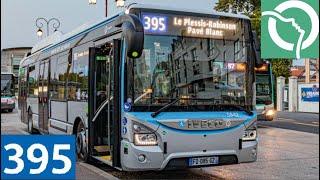 Bus 395 RATP Pavé Blanc  Robinson RER [upl. by Aivatnuhs]