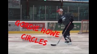 Powerskating Edgework Gordie Howe Circles [upl. by Yelssew]