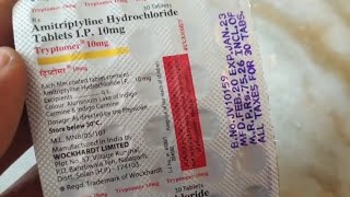 Tryptomer Tablet Benefits  Amitriptyline Hydrochloride 10Mg Uses [upl. by Manuel]