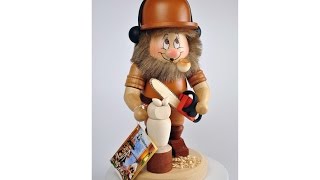 Ulbricht  Räuchermann Wichtel Schnitzer  Ulbricht  Smoker Dwarf Carver 010796 [upl. by Volny539]